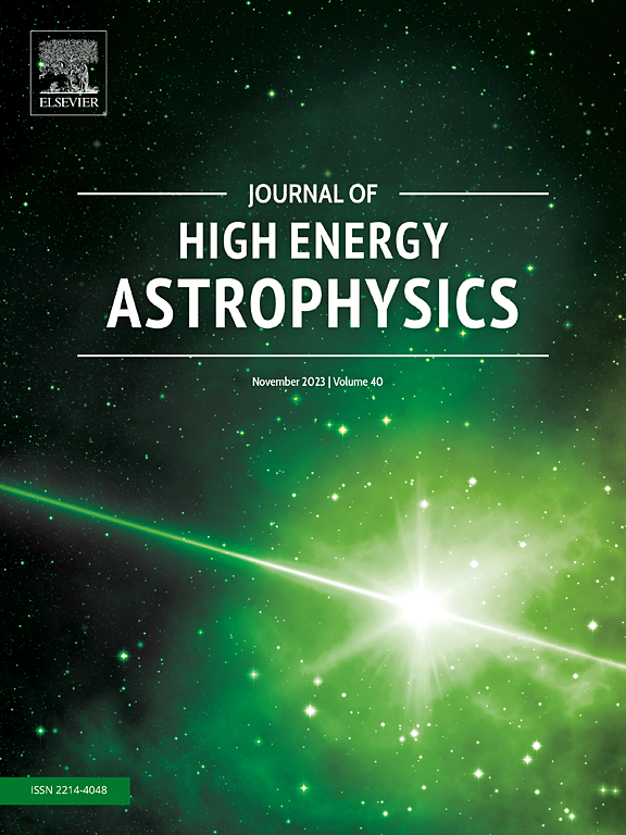 Go to journal home page - Journal of High Energy Astrophysics